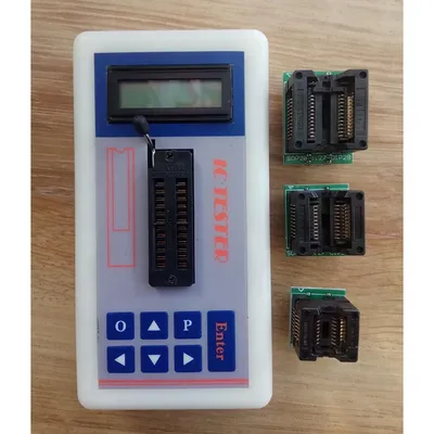 AA58 Professional Integrated Circuit IC Tester Transistor Tester Online Maintenance Digital LED Transistor IC Chips Tester(A)
