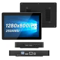 Higole F3 APL 1280×800 IPS Intel N4200 Mini PC Win 10 WiFi5 4GB LPDDR4 64GB eMMC RJ-45 1000Mbps 4K HDMI Desktop Touch Screen PC