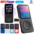 Lettore MP3 Schermo da 1,8 pollici Lettore musicale portatile Compatibile con Bluetooth 5.0 Tipo C Altoparlante incorporato Supporto Radio FM Registrazione di e-book