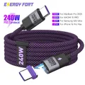 Cavo di ricarica magnetico tipo C da 240 W PD3.1 USB C a USB C/caricatore magnetico micro USB Cavo di ricarica rapido per tablet portatile telefono