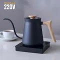 Bollitore elettrico a collo di cigno 0,8 litri con controllo digitale della temperatura Caffettiera Nero opaco Versare sopra il bollitore Collo di cigno per la cucina domestica