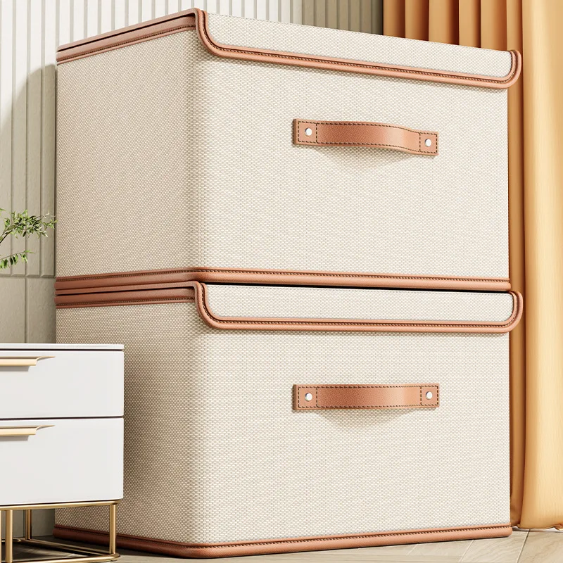 Clothes Storage Box With Lid For Household Use Wardrobe Underwear Storage Box Organizing Boxed Clothes Blankets Storage Basket