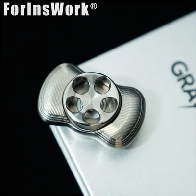 2-Page Small Soap Titanium Alloy Fidget Spinner Simple Design Premium Hand Feel Adult Stress Relief Toy Finger Spinner
