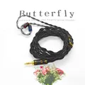Cavo OCC Cavo di bilanciamento da 3,5 mm 4,4 mm Cavo di aggiornamento in filato PP Cavo per auricolari HIFIman in rame monocristallo con connettore MMCX a 2 pin
