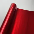 Carta vinilica per auto moto Involucri metallici autoadesivi per auto Pellicola in vinile Adesivi per tuning auto rosso caramello lucido con rilascio d'aria