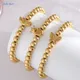Braccialetti con perline placcati in oro in acciaio inossidabile da 6 mm per donna Uomo Bracciale con ciondoli a forma di cuore/farfalla Regalo di gioielli per feste di compleanno