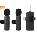 Mini microfono 2.4G microfono lavalier wireless microfono portatile per registrazione audio video per iPhone Android microfono per telefono da gioco con trasmissione in diretta