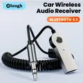 Ricevitore Bluetooth 5.3 Adattatore da USB a jack da 3,5 mm Adattatore audio per musica wireless Kit vivavoce Ricevitore per trasmettitore USB BT per auto