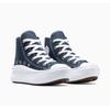 Sneaker CONVERSE "CHUCK TAYLOR ALL STAR MOVE", Gr. 32, navy, navy, weiß, Textil, sportlich, Schuhe