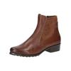 Stiefelette CAPRICE "Caprice Stiefelette Leder/Textil", Damen, Gr. 39, braun (cognac), Leder, Textil, casual, Schuhe
