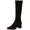 Stiefel PETER KAISER "Peter Kaiser Stiefel Leder", Damen, Gr. 38,5, schwarz, Leder, casual, Schuhe