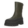 Stiefel CLARKS "Orianna2 Rise", Damen, Gr. 39,5, grün, Leder, casual, Schuhe, im angesagten Design mit Stollensohle