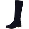 Stiefel CAPRICE "Caprice Stiefel Veloursleder", Damen, Gr. 38, blau (navy), Veloursleder, casual, Schuhe