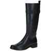 Stiefel CAPRICE "Caprice Stiefel Leder", Damen, Gr. 39, blau (ocean), Leder, casual, Schuhe