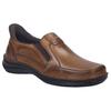 Slipper JOSEF SEIBEL "New Anvers 22", Herren, Gr. 46, braun (cognac), Leder, used, casual, Schuhe, Anzugschuh, Komfortschuh in Weite K