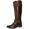 Stiefel CAPRICE "Caprice Stiefel Leder", Damen, Gr. 38, braun (dunkelbraun), Leder, casual, Schuhe
