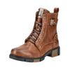 Schnürstiefelette MUSTANG SHOES "Mustang Shoes Stiefelette Lederimitat", Damen, Gr. 37, braun (cognac), Lederimitat, casual, Schuhe