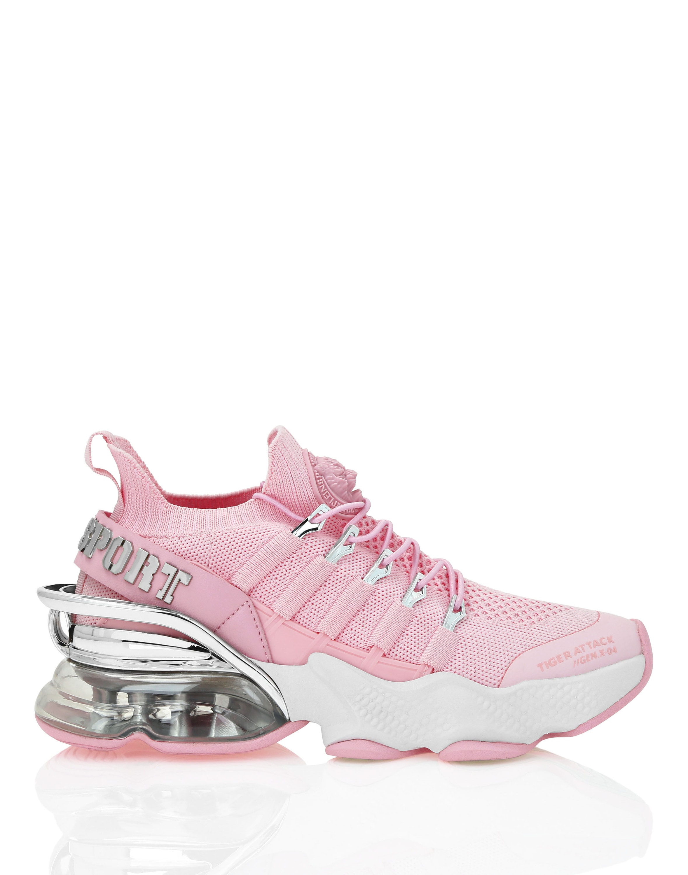 Sneaker PLEIN SPORT "Tiger", Gr. 41, Normalschaft, rosa (03, rose, pink), Schuhe