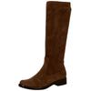 Stiefel CAPRICE "Caprice Stiefel Veloursleder", Damen, Gr. 37, braun (cafe), Veloursleder, casual, Schuhe