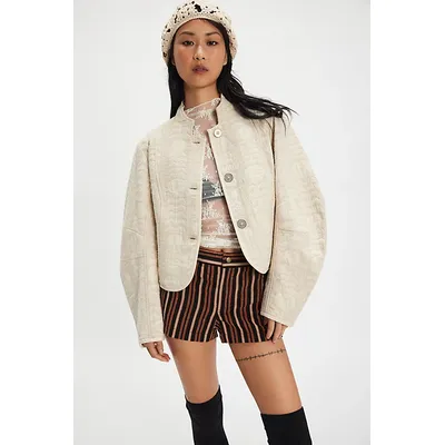 Tsarina Jacket at Free People in Ivory, Size: XS