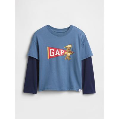 Gap Blue Graphic Crew Neck Short Sleeve T-Shirt (6mths-5yrs)