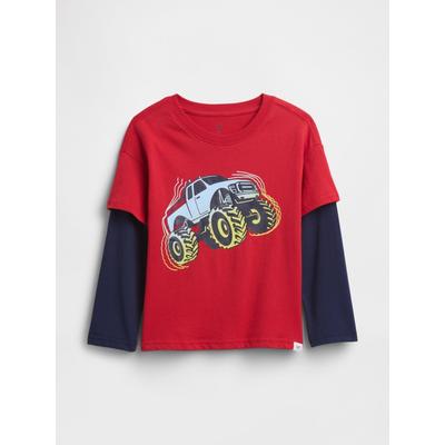 Gap Red Graphic Crew Neck Short Sleeve T-Shirt (6mths-5yrs)