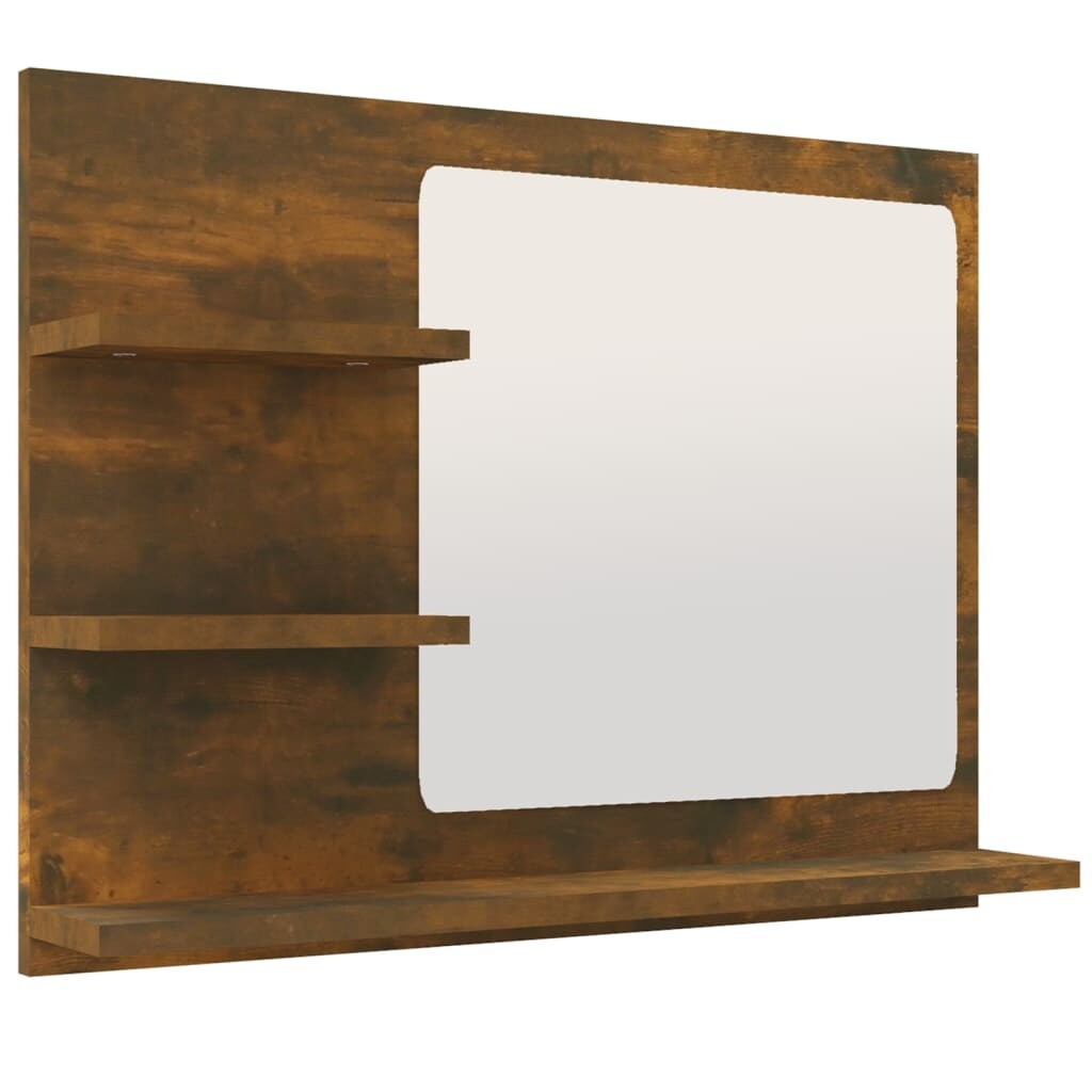 vidaXL Badspiegel Räuchereiche 60x10,5x45 cm Holzwerkstoff Image