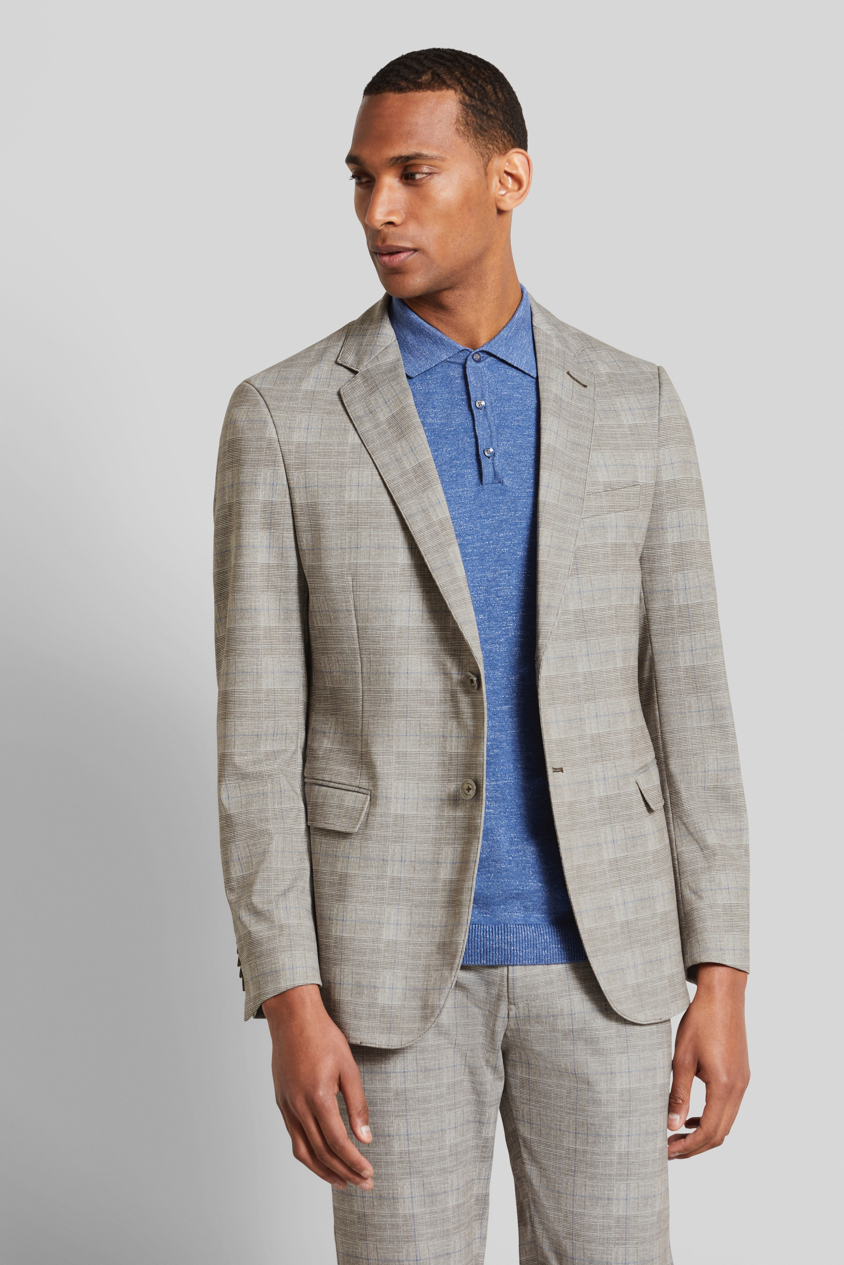 Bugatti Herren Reverskragensakko mit Stretchanteil Image