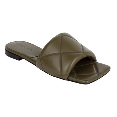 Bottega Veneta Gummi Lido Slide Grün Image