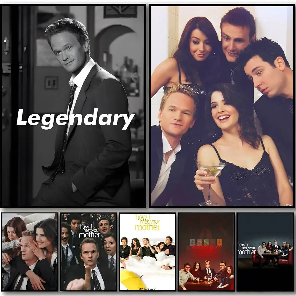 1PC TV-Show „How I Met Your Mother“-Poster. Selbstklebende Aufkleber eignen sich für jede Wandoberfläche, wasserfest, feuchtigkeitsbeständig Image