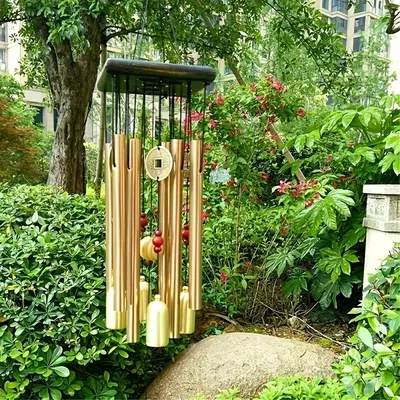 Metal Wind Chimes Outdoor, Garden Wind Chimes for Patio, Heavy Duty Waterproof Deep Tone Wind Chimes for Porch, Yard Decor