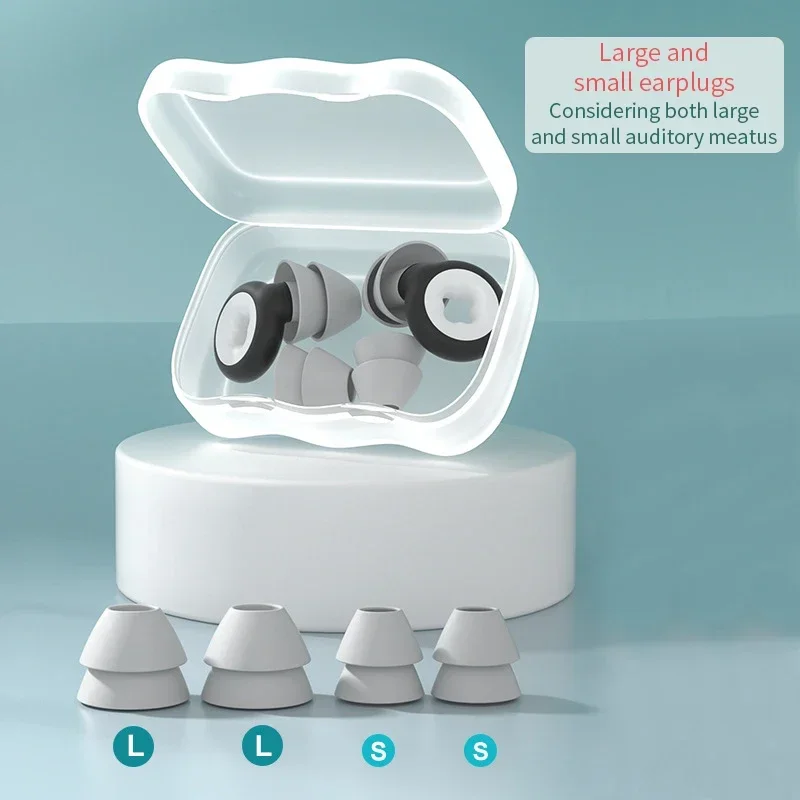Wiederverwendbare Silikon-Ohrstöpsel zum Schwimmen, Konzerte, Reisen – wasserdicht und bequem Image