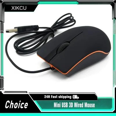 XIKCU Mini USB 3D Wired Maus Optische 1200 DPI Gaming Mäuse Für Laptop Notebook PC Desktop-Computer Für Macbook Ultra dünne