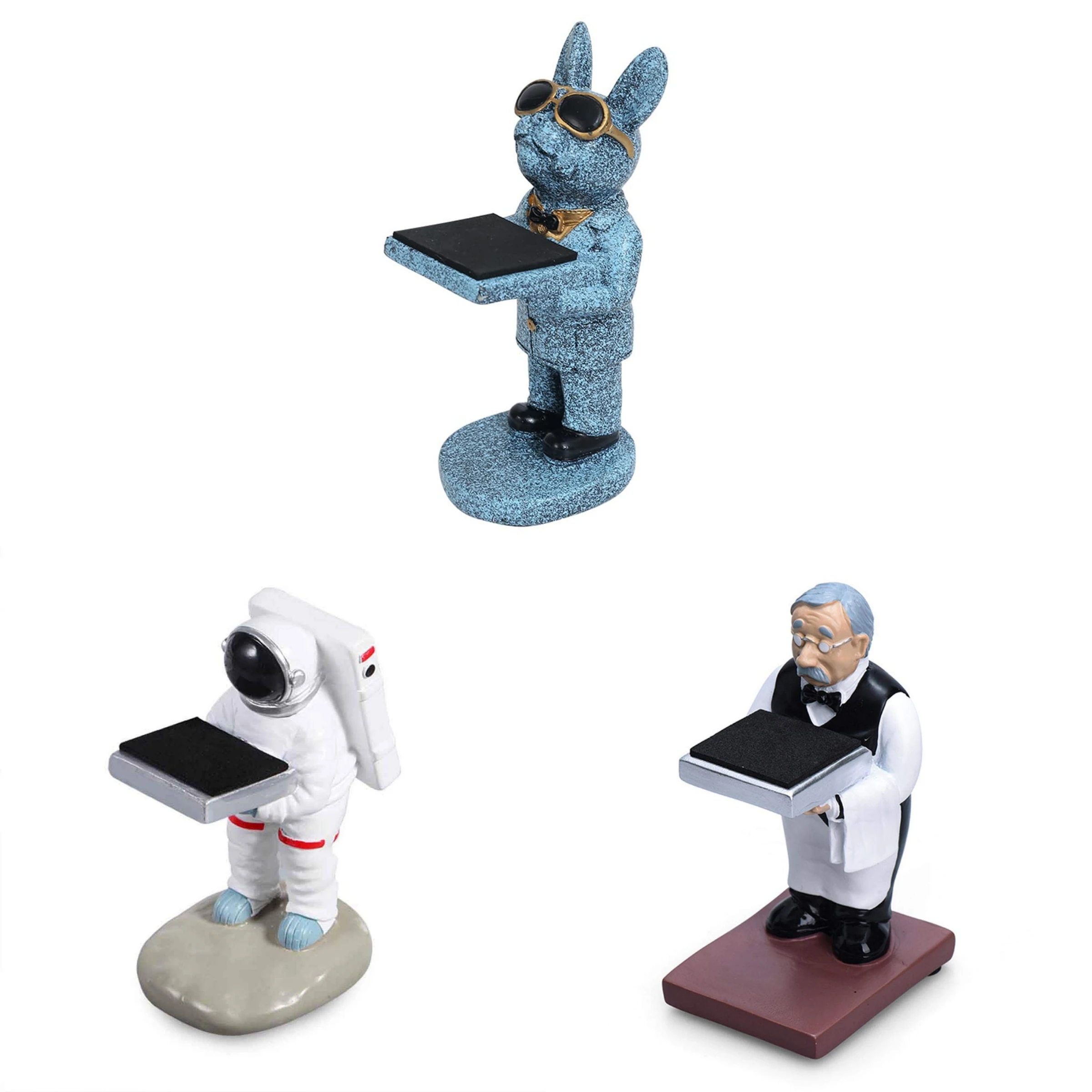 Uhrenständer Halter Astronaut Haushälterin Diener Uhr Organizer Uhrenhalter Displayständer Brille Hund Uhrenständer