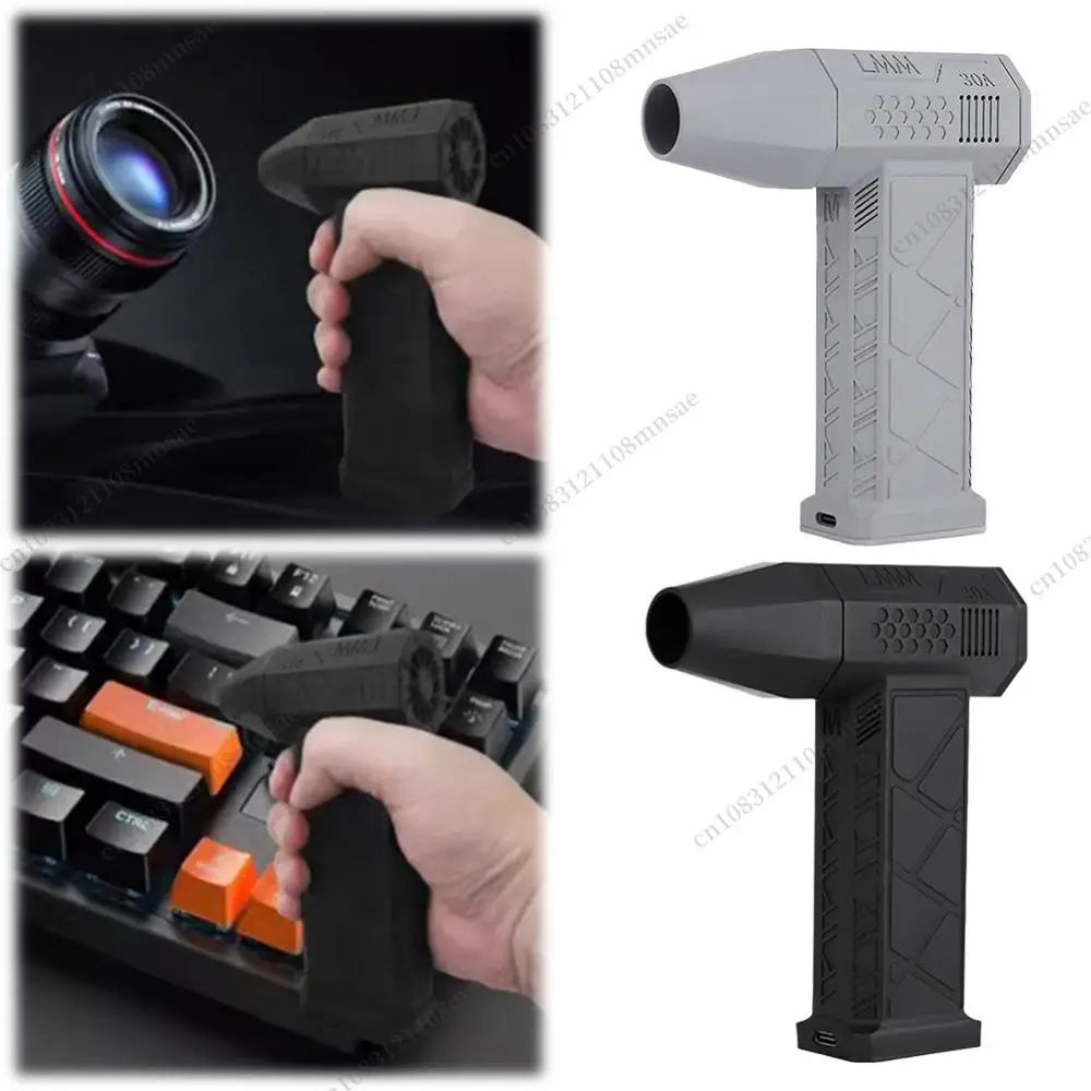 Mini-Turbo-Jet-Lüfter, 130000 U/min, gewalttätiger Turbo-Lüfter, 52 m/s, bürstenloser Motor, leistungsstarkes Luftgebläse, Staubreiniger für PC-Tastatur, Grillwerkzeuge Image