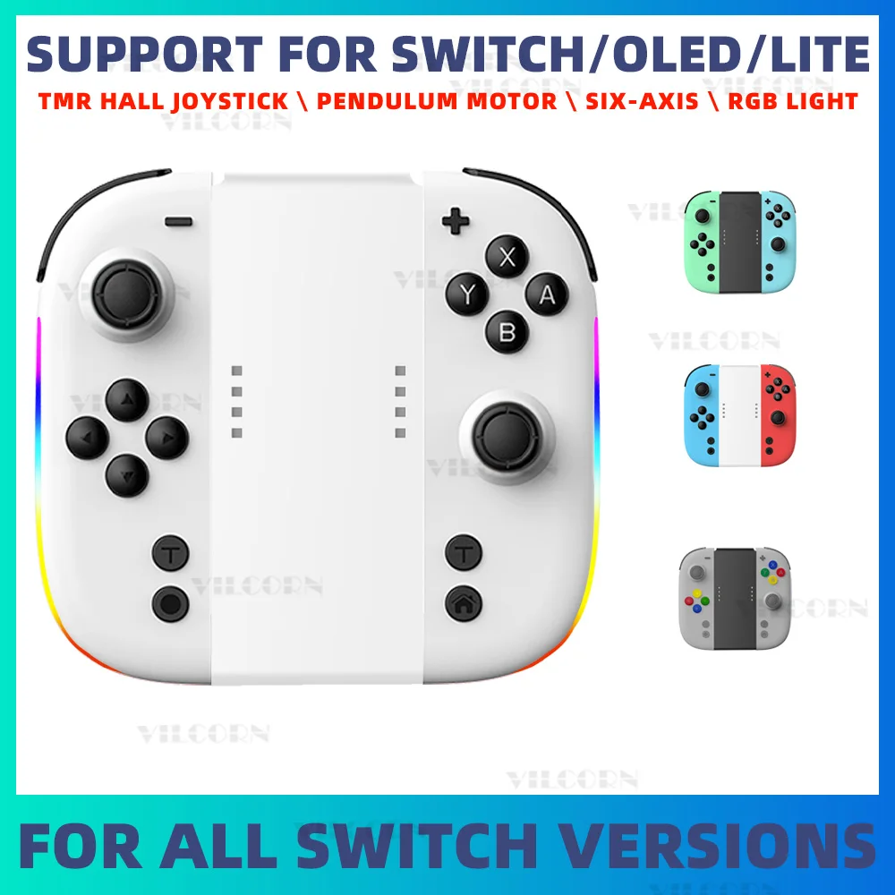 Wireless Joy Controller für Switch Oled Lite Gamepad Hall Effect Joystick Dual Vibration Turbo Fernbedienung 6-Achsen-Gyro Image