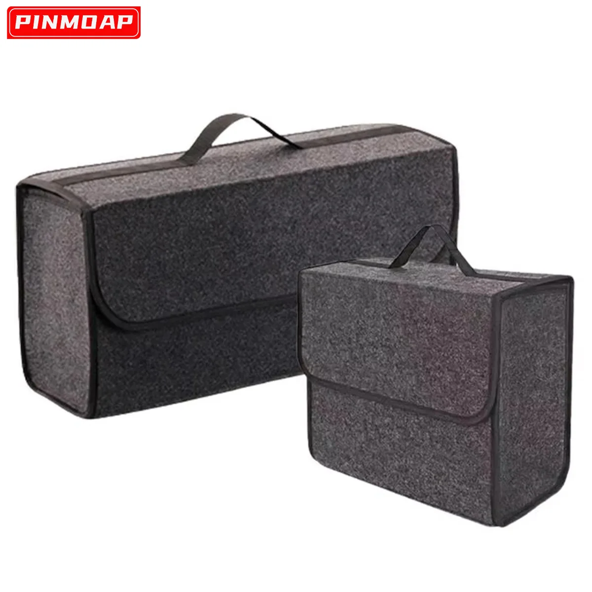 1PC Faltbare Auto Stamm Lagerung Box Handheld Design Auto Lagerung Tasche Weichem Filz Auto Lagerung Tasche Geruchlos Auto Stamm veranstalter