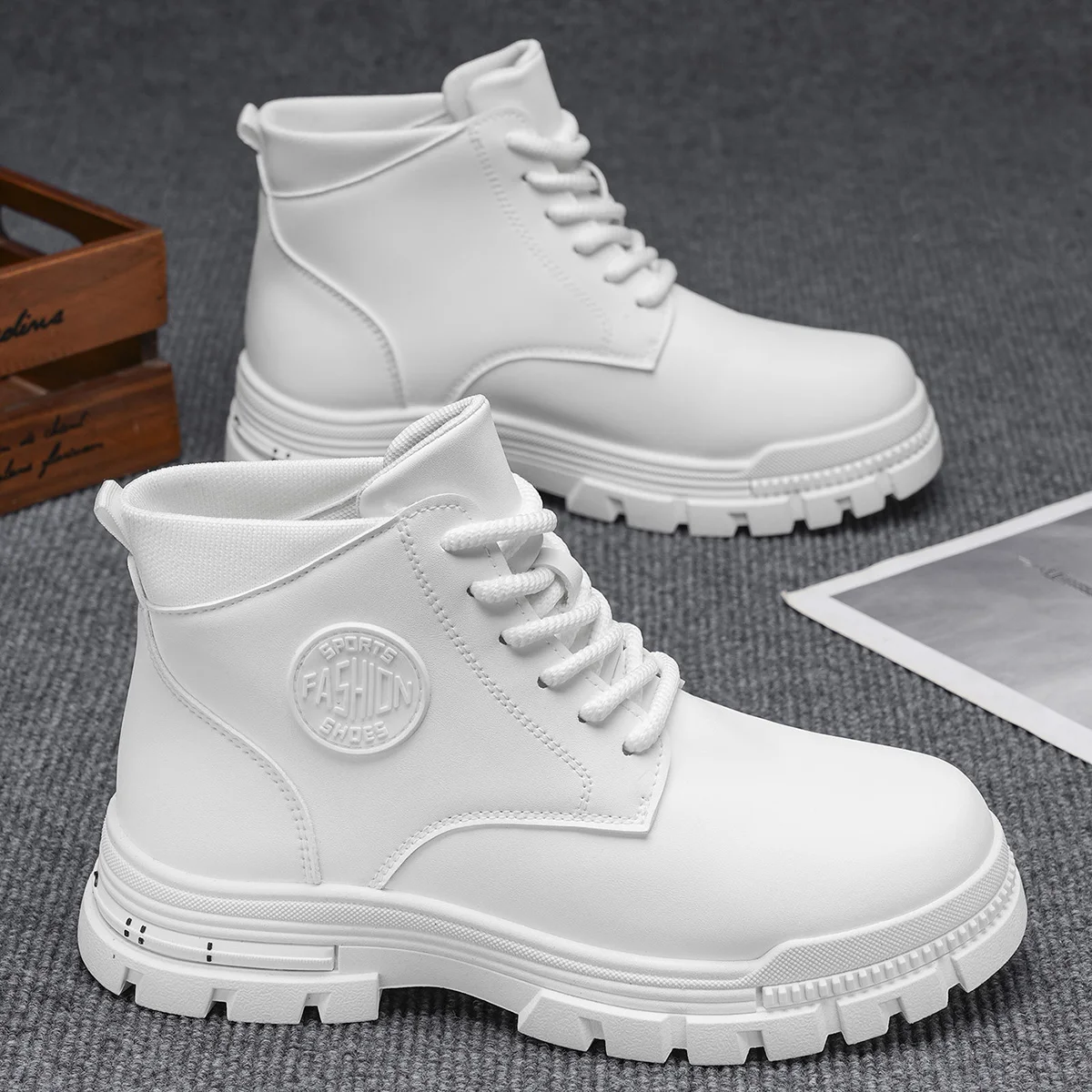2025, neuer Stil, trendig, modisch, Baumwollstiefel, warm, verschleißfest, bequem, einfach Image