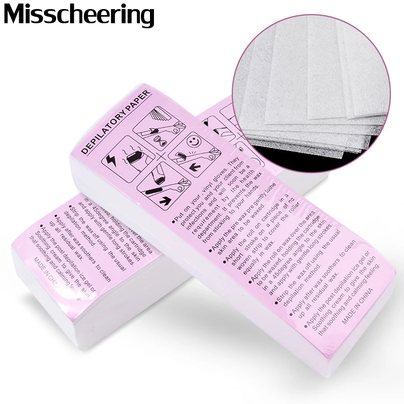 Entfernung Epilierer Entfernung Vlies 100 stücke Körper Tuch Haar Entfernen Wachs Papier Rollen Hohe Qualität Haar Wachs Streifen Papier Image