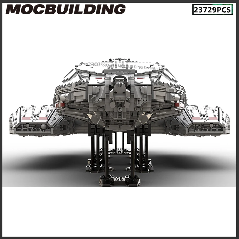 MOC Raum Film Serie UCS Battlestar Galactica Modell Bausteine SpaceShip DIY Montage Ziegel Sammlung Spielzeug Kreative Geschenk Image