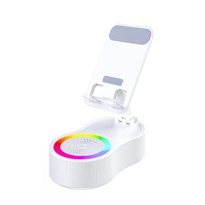 Cell Phone Stand with Wireless Bluetooth Speaker,Induction Speaker HD Surround Sound for Home and Outdoor, Compatible with iPhone/ipad/Samsung Galaxy