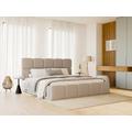 Letto con contenitore 140 x 190 cm Tessuto chiné Beige DAMADO II di PASCAL MORABITO
