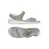 Semler Damen Sandale, Gr. 40, grau, Leder