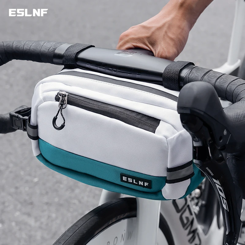 ESLNF Borsa da manubrio per bici Borsa da bici Borsa da bici portatile Borsa a tracolla multiuso da 2,5 litri di grande capacità
