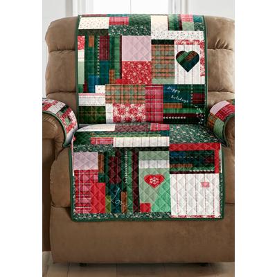 Holiday Patchwork Recliner Protector by BrylaneHome in Holiday Love
