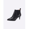 Stiefelette HEINE, Damen, Gr. 38, schwarz, Glattleder, Leder, feminin, Schuhe