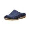 Hausschuh HAFLINGER "Haflinger Hausschuhe Filz", Herren, Gr. 44, blau (jeans), Filz, casual, Schuhe