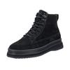 Schnürboots GANT "Blistown", Herren, Gr. 45, schwarz, Veloursleder, casual, Schuhe, mit dicker Laufsohle