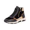 Sneaker REMONTE "Remonte Sneaker Veloursleder", Damen, Gr. 37, schwarz (schwarz, braun), Veloursleder, casual, Schuhe