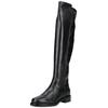 Overkneestiefel NERO GIARDINI "Nero Giardini Stiefel Leder/Synthetik", Damen, Gr. 40, schwarz, Leder, Synthetik, casual, Schuhe